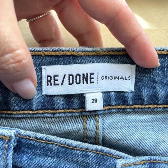 RE/DONE Levi's High Rise Ankle Crop Jeans - 28", made in the USA 🇺🇸 - Picture 6 of 14